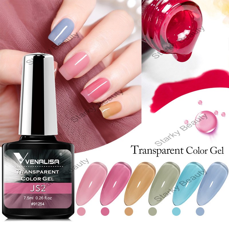 Ice transparent gel transparent color jelly gel 7.5ml Soak off Color Gel