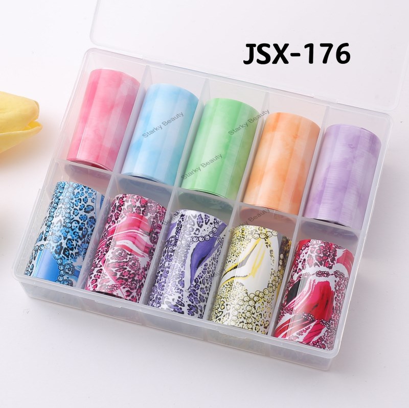 Nail Art Starry Paper Set Transfer Sticker 4100CM Boxed Flower Butterfly