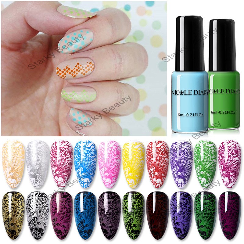 Nail Art Printing Oil 6ml For Painted Nail Polish Printing