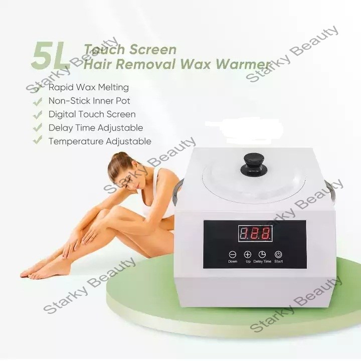 Unique Design With Patent Digital Touch Screen Large Wax Pot Wax Warmer  For All Types Hair Remo