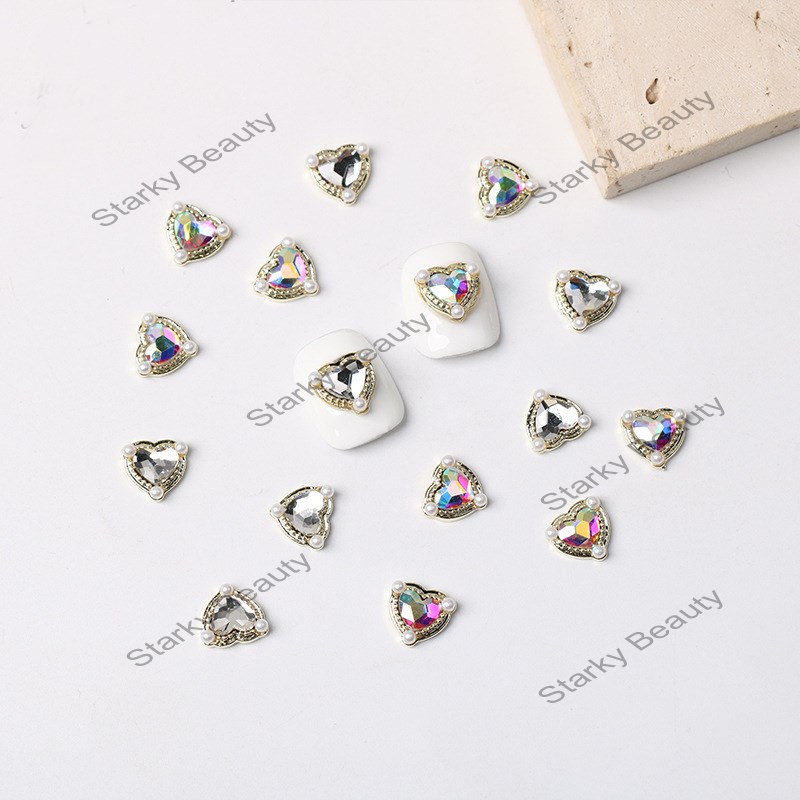 New nail accessories Japanese alloy super shiny color nail stone