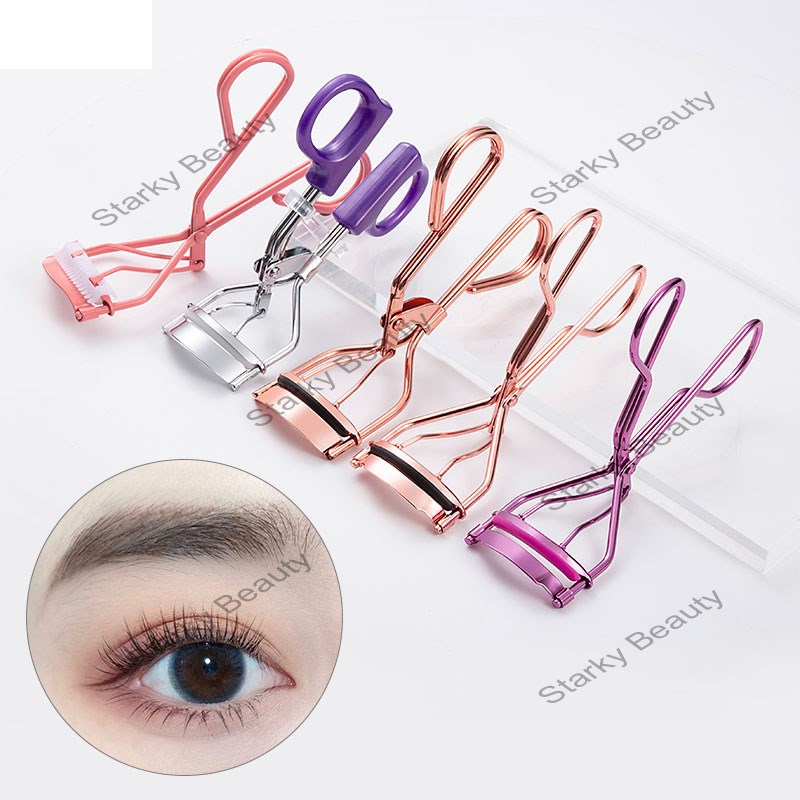 Eyelash Curler Steel False Eyelashes Women Pro Handle Eye Lash Curling Clip