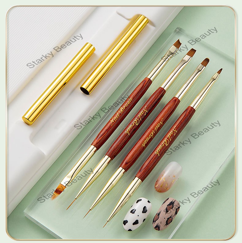 Double head nail art brush