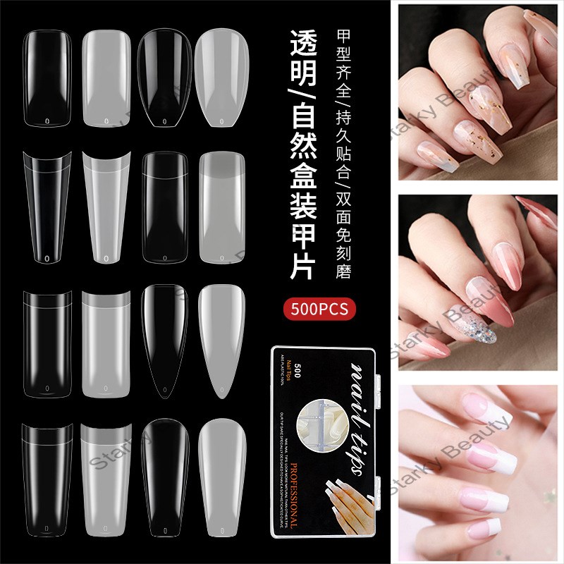 Nail 500 pieces of acrylic box ballet ghost nail tips