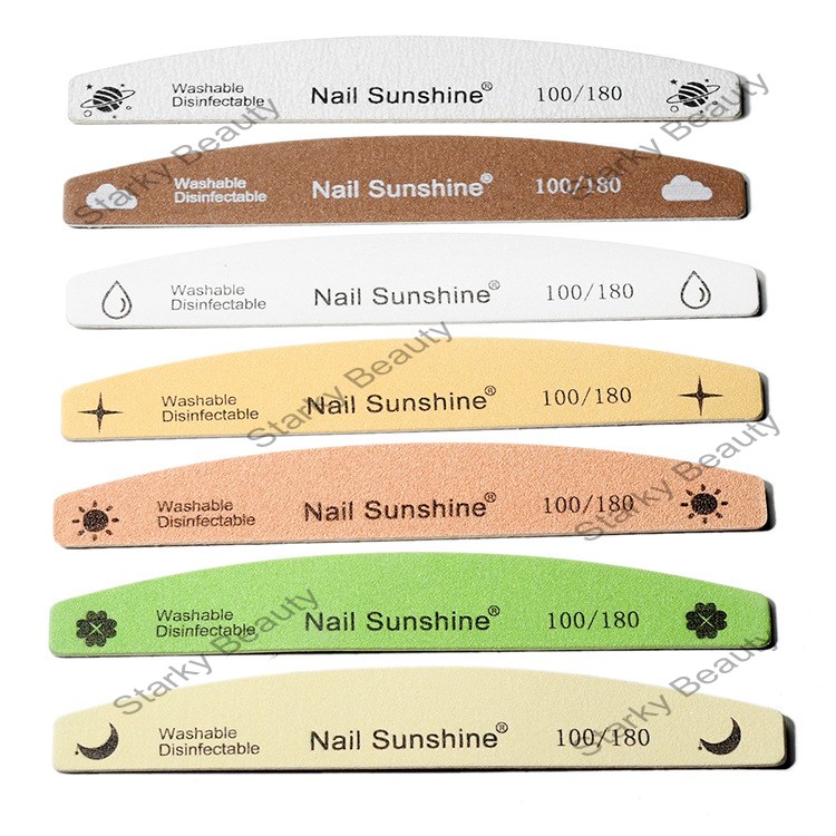 Color nail file washable wood chip thin nail file