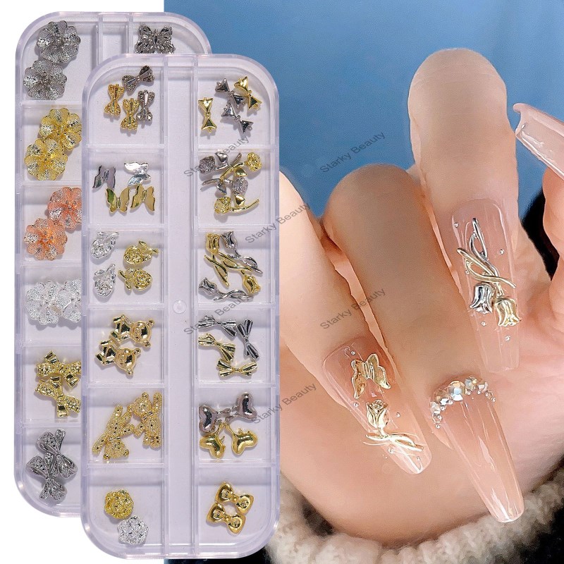 Butterfly diamond nail enhancement alloy zircon jewelry