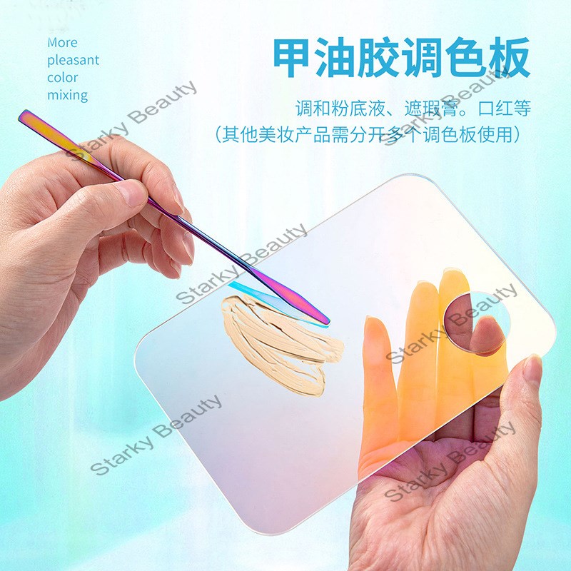 Acrylic color painting palette ice-through square color palette set