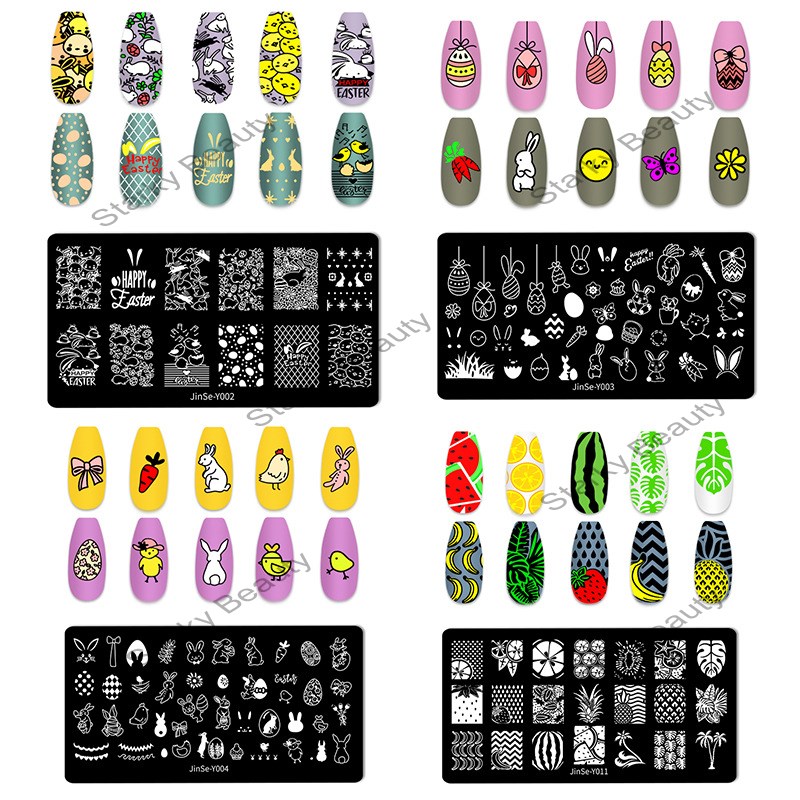 DIY Easter Halloween stainless steel nail printing board