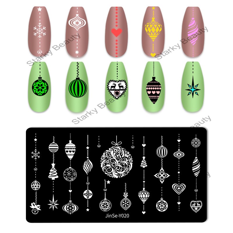 DIY Holiday Halloween stainless steel nail printing plate