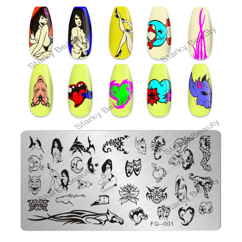 Nail Stamping Plates Nail Art Stamp Manicure Templates