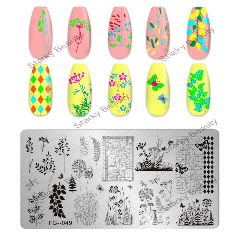 Nail Stamping Plates Nail Art Stamp Manicure Templates