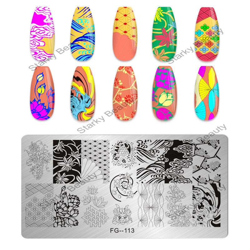 Nail Stamping Plates Nail Art Stamp Manicure Templates