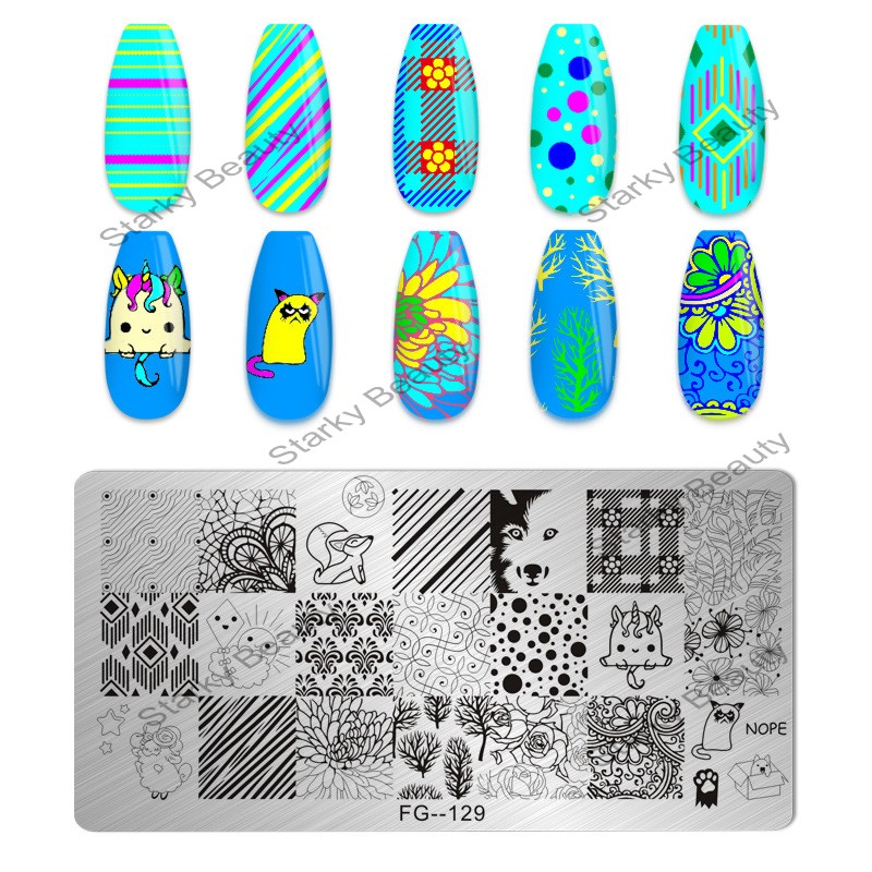 Nail Stamping Plates Nail Art Stamp Manicure Templates