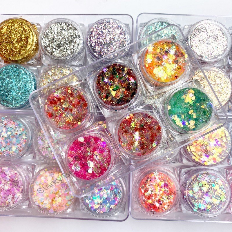 Nail Accessories Sequin Gel Gel Gel Performance Stage Eye Makeup Sparkling Powder