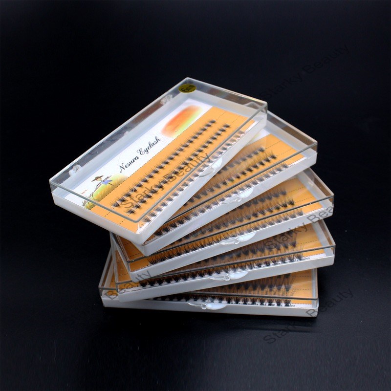 0.07 material 20D single cluster self grafting naturally dense false eyelashes