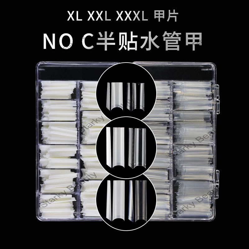 Tube nail tips water pipe XL/XXL/XXL nail tips false nail tips