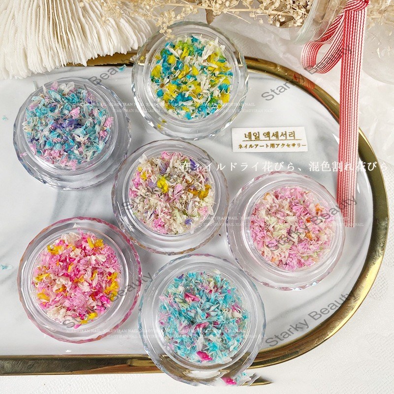 Mixed Dried Flower Fragmented Flower Nail Decoration DIY Ornaments