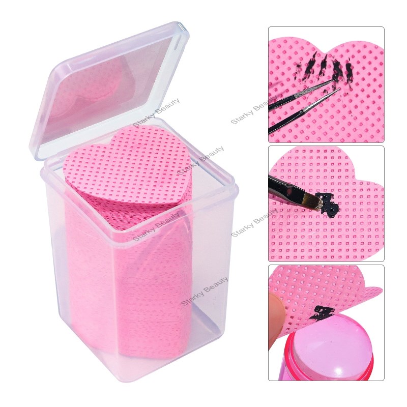 Nail beauty,eyelash glue cleaning cotton pads, nail removal cotton 200pcs/ boxes