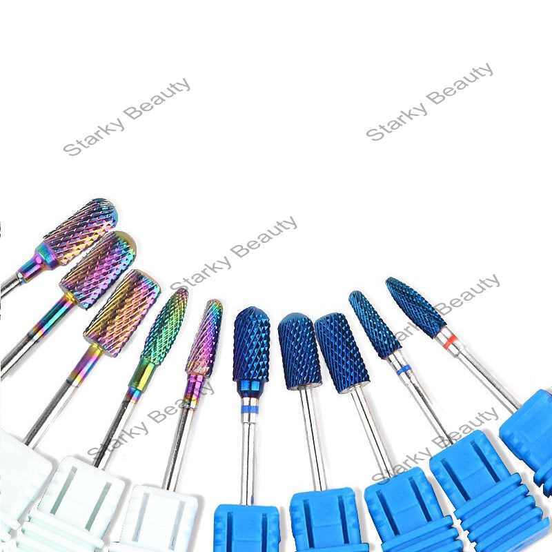 Nail Drill Electroplating Tungsten Steel Color Polishing Head