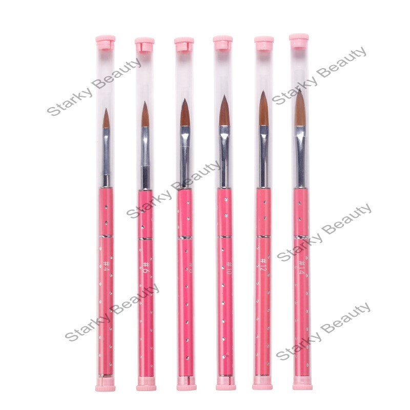 Diamond  nail enhancement crystal pen, sky star carving nylon brush