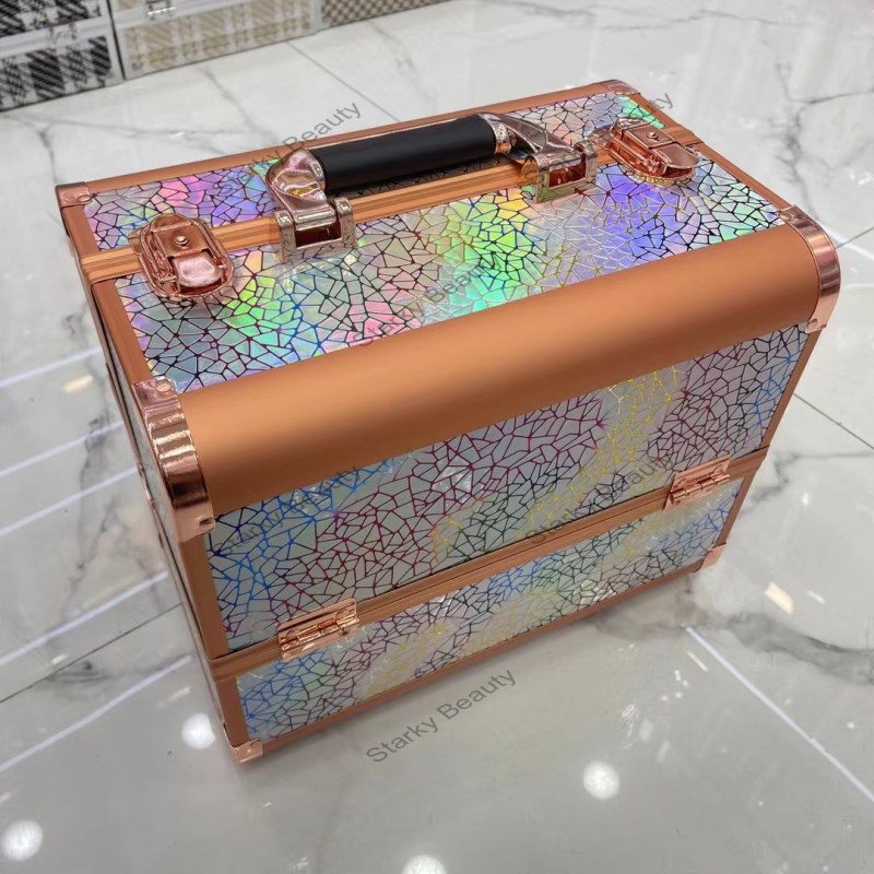 2023 Rose Gold Trollery cosmetic carrying case