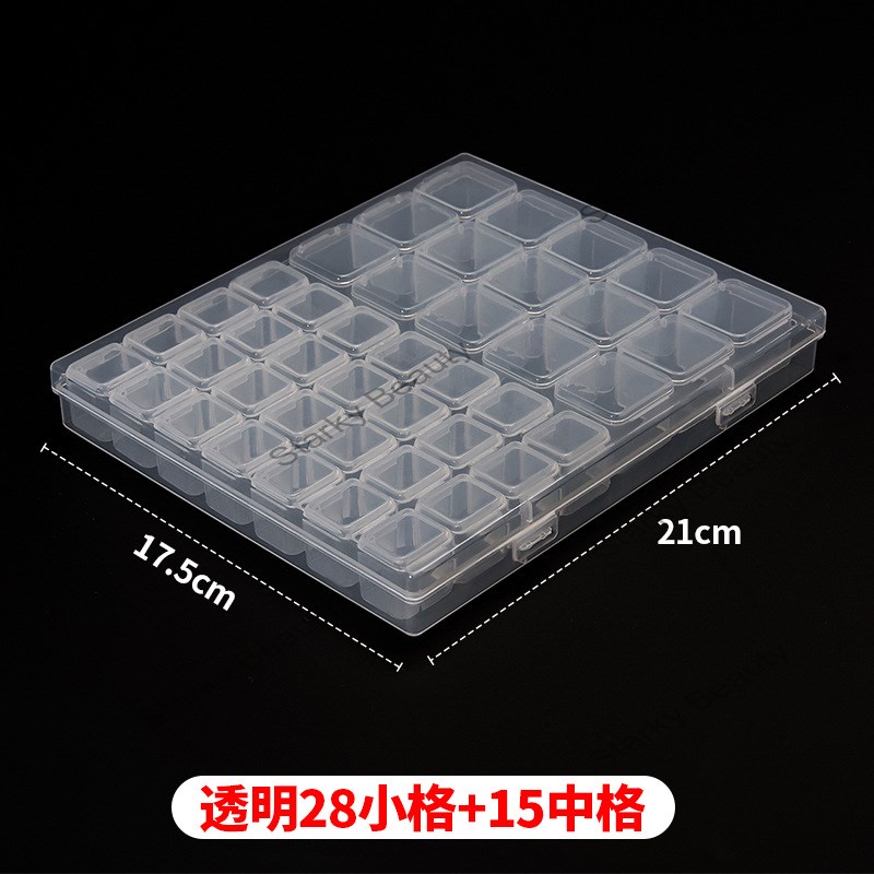 Multi compartment Nail accessories storage box