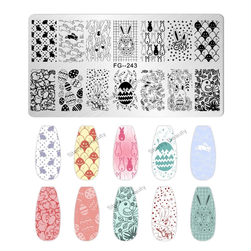 Nail Stamping Plates Nail Art Stamp Manicure Templates