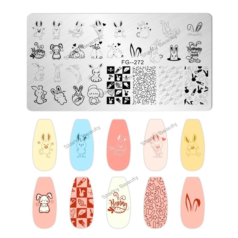 Nail Stamping Plates Nail Art Stamp Manicure Templates