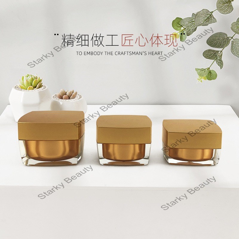 square bottle] Acrylic cosmetics nail bottle