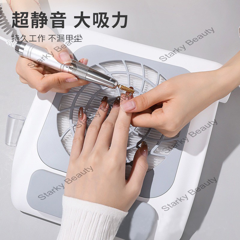 Nail Vacuum Cleaner High Power Silent Energy Storage Nail Shaving and Polishing Dust Vacuum Cleaner