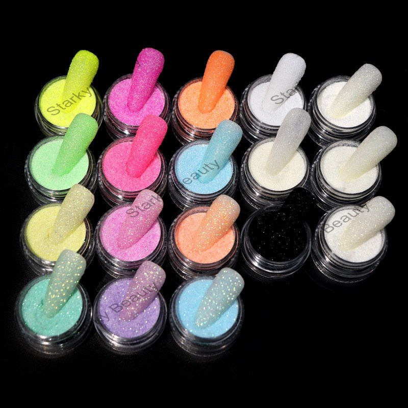 Bottled Colored Woolen Powder Seasonal Flash Sweater Powder Sugar Powder