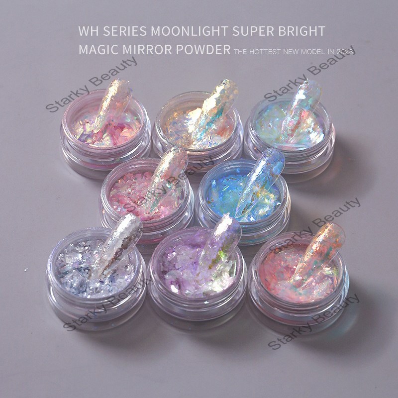 Fantasy Transparent Opal Powder Ultra thin Cloud Brocade Powder Aurora Ice Foil Powder