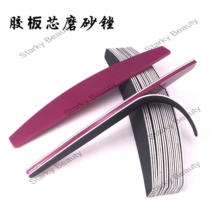 plastic sheet nail tool nail black file polishing