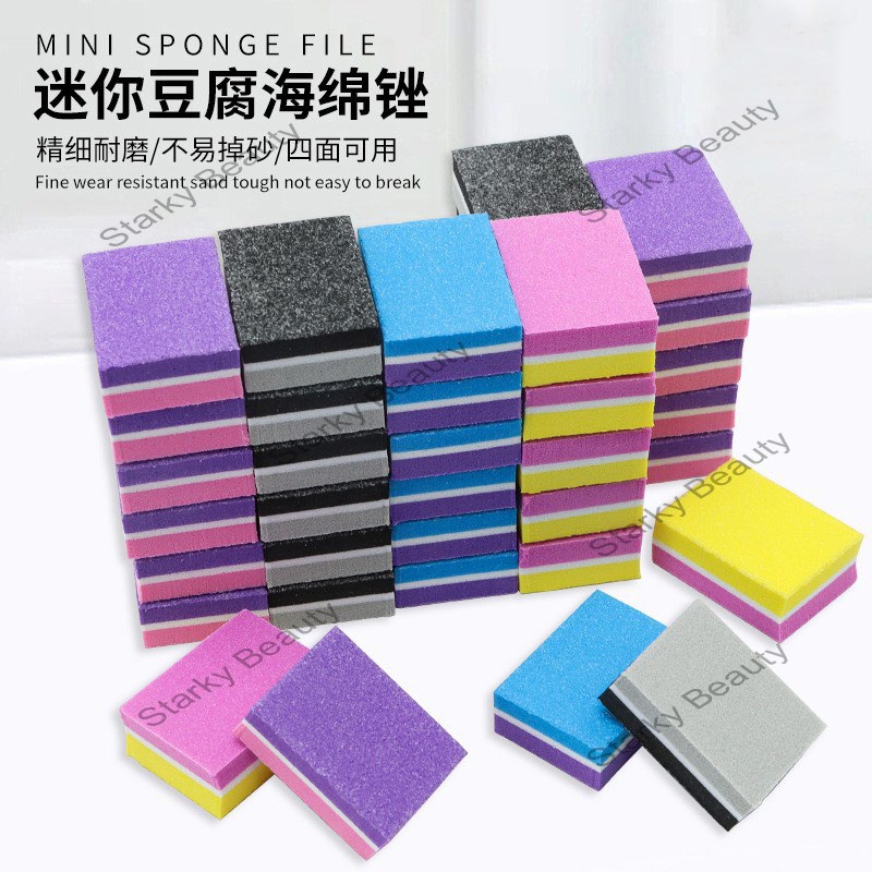 2022 New mini sponge block mini sponge file small nail block