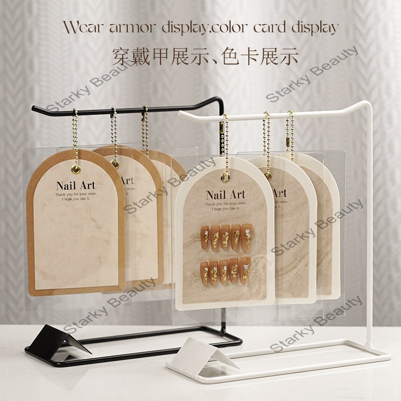 2024  Wearing Armor Display Frame Card Bag Nail Tip Board Finished Storage Stand Card