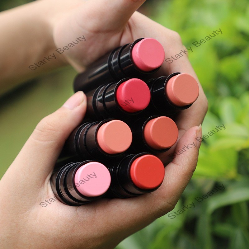 7 color powder blusher waterproof, durable and natural brightening powder blusher stick nude makeup