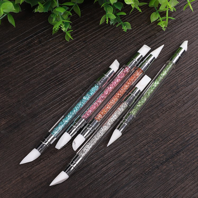 Nail Nail Pen Double Head Single Silicone Pen Set of 5, Construction Color Drawing Pen