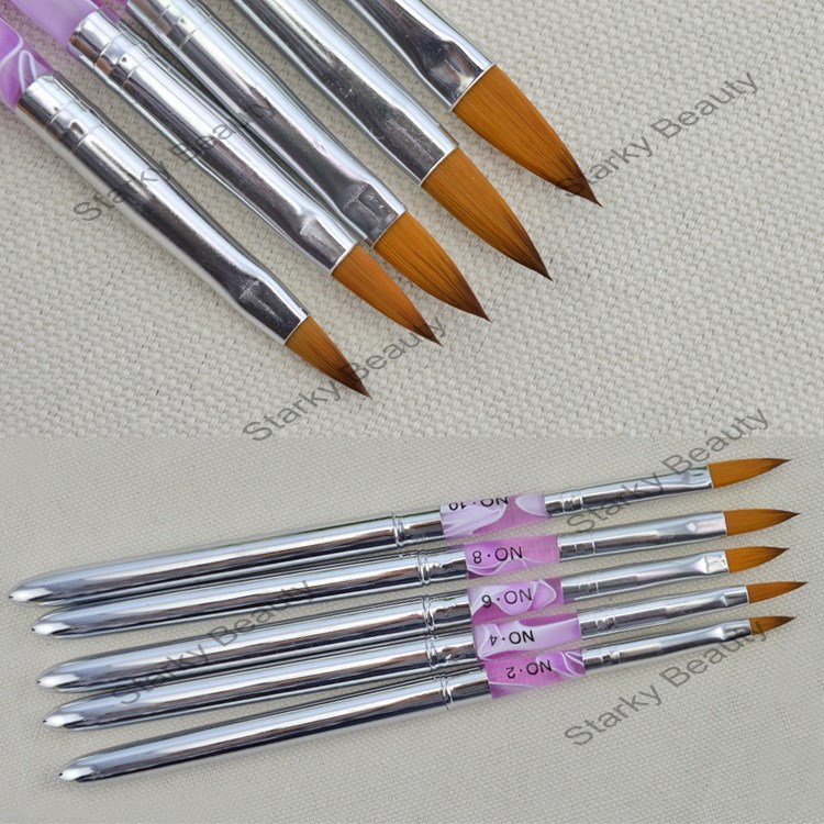 Nylon Hair Acrylic Nail Art Brush