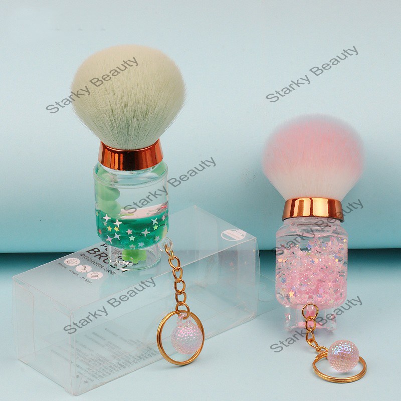 Crystal Gas Bottle Single Powder powder blusher Makeup Tool Portable Nail Makeup Brush