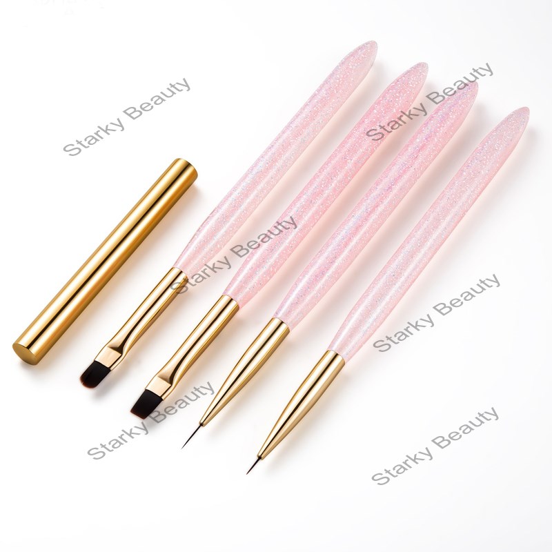 Sparkling Powder Nail Painting Pen Phototherapy Pen Nail Pulling  Brush