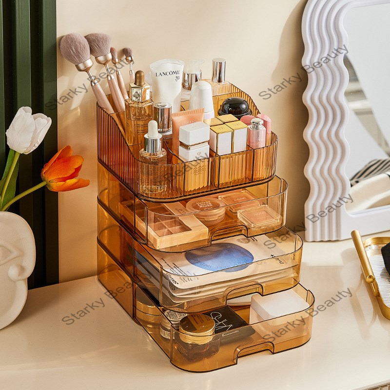 7 compartment storage box for cosmetics, large capacity lipstick, skincare products, storage rack,