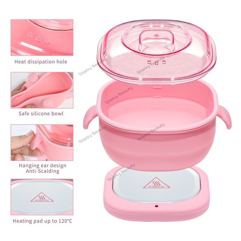 New Hair Removal Wax Bean Wax Therapy Machine Honey Wax Silicone Mini Non stick Pot Wax Melting Mach