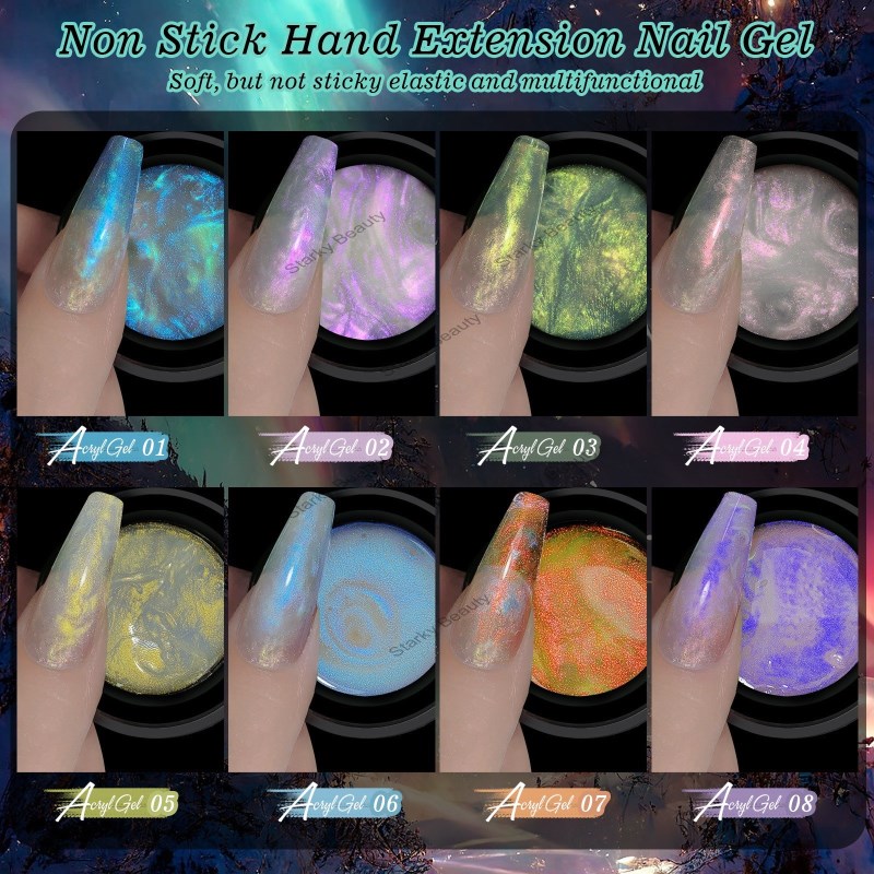 Nail Non stick Aurora Extender Pinch Glue Shapeable Phototherapy Nail GEL