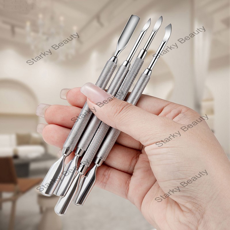 2024 Double Sided Stainless Steel Cuticle Remover Finger Dead Skin Push