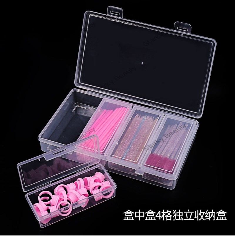 4-compartment independent storage box, storage of  makeup and nail art tools