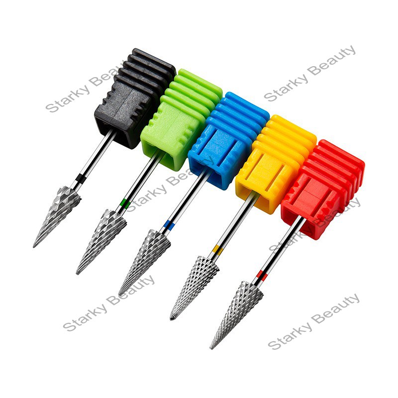 Nail art small umbrella shaped tungsten steel polishing head nail removal tool for quick removal