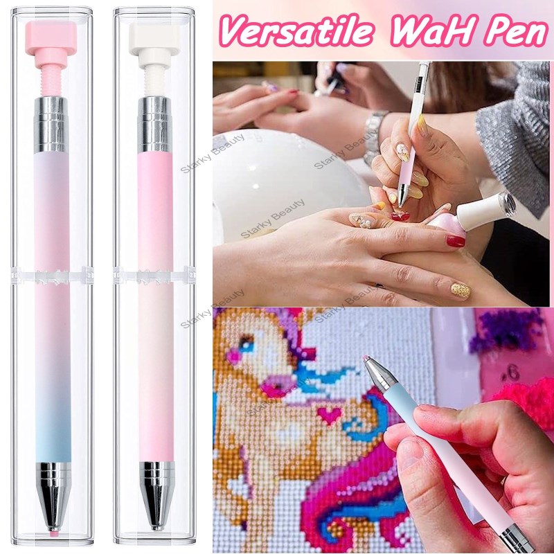 New nail art point drill crayon tool suction drill rotary type crayon stick drill pen