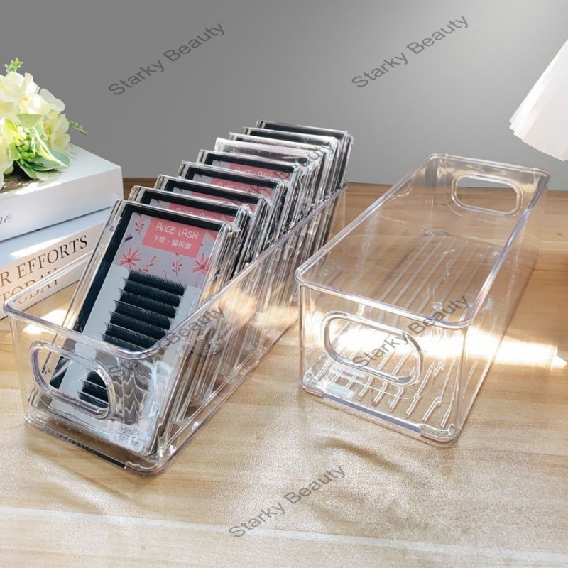 transparent eyelash storage box for nail art, environmentally  PET material