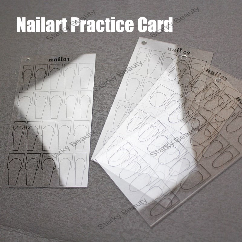 Nail T-shaped Elliptical Painting Practice Board Acrylic Board Display