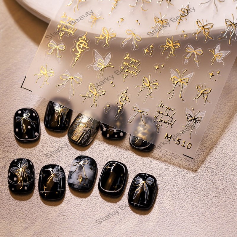 New technology three-dimensional relief nail stickers, nail stickers, hot stamping series